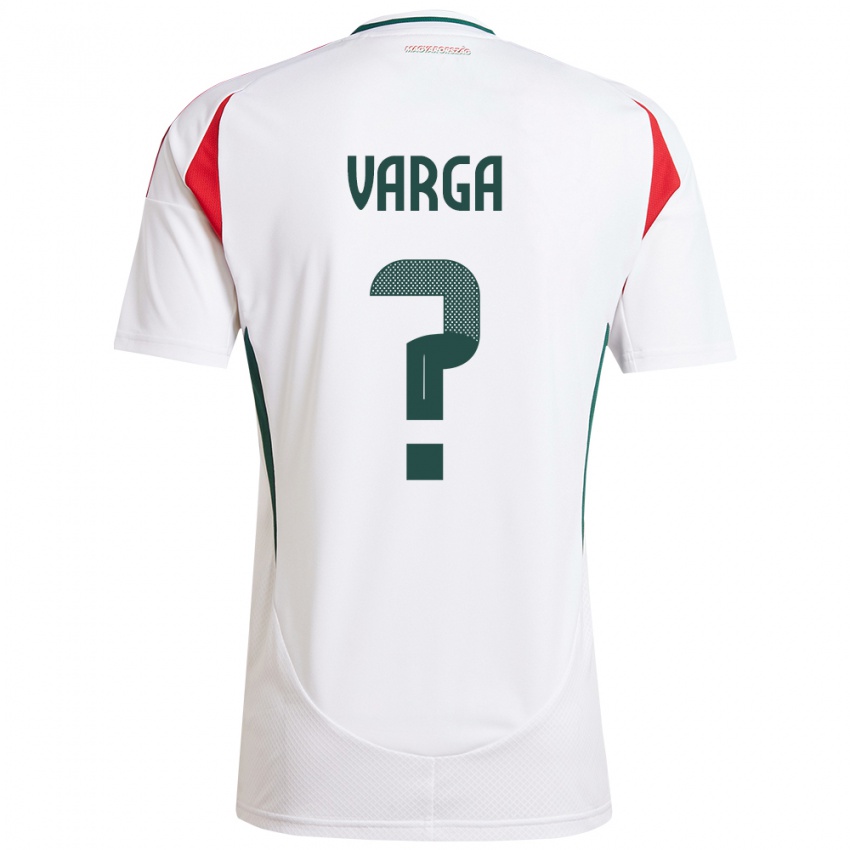 Hombre Camiseta Hungría Zétény Varga #0 Blanco 2ª Equipación 24-26 La Camisa