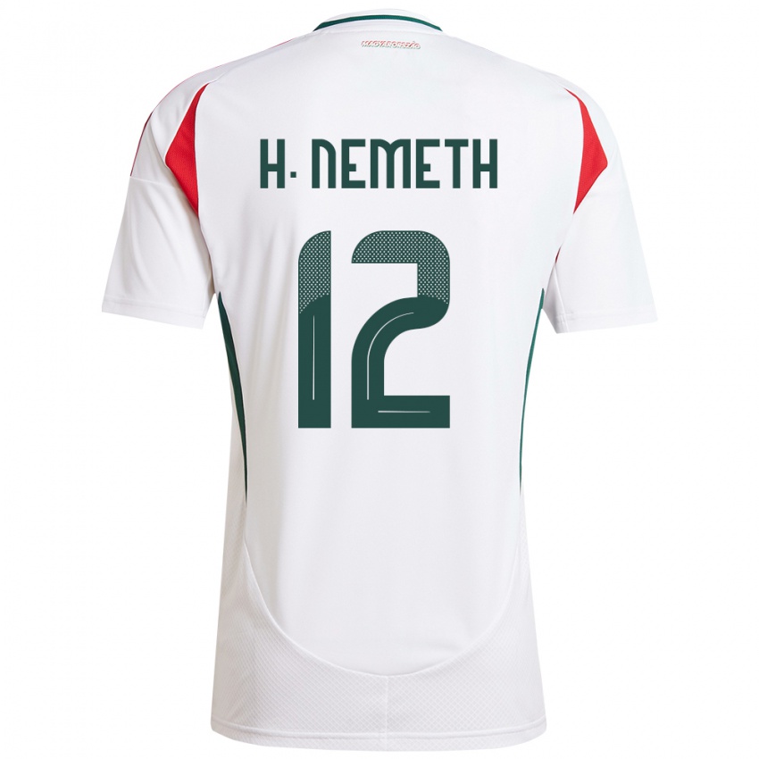 Hombre Camiseta Hungría Hanna Németh #12 Blanco 2ª Equipación 24-26 La Camisa