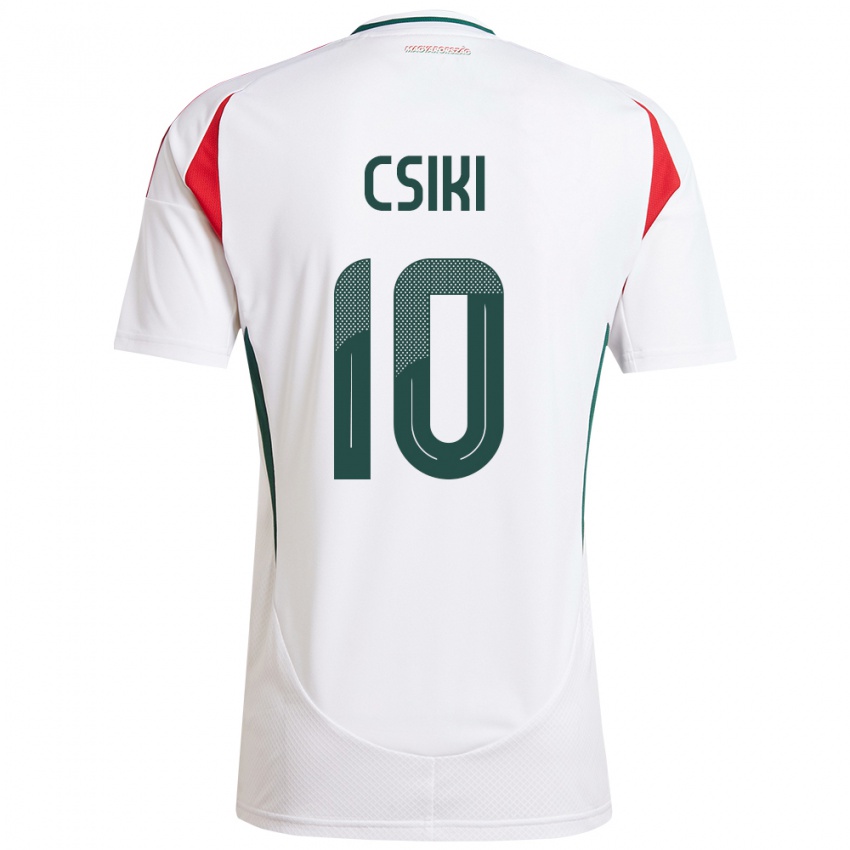 Hombre Camiseta Hungría Anna Csiki #10 Blanco 2ª Equipación 24-26 La Camisa