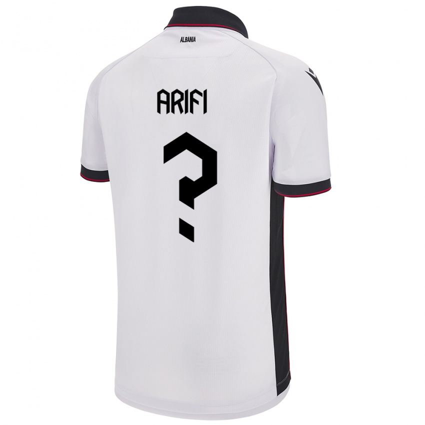 Hombre Camiseta Albania Ergis Arifi #0 Blanco 2ª Equipación 24-26 La Camisa