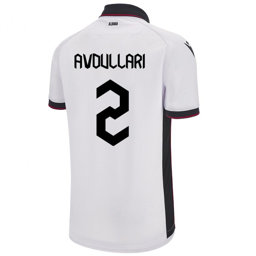 Hombre Camiseta Albania Davide Avdullari #2 Blanco 2ª Equipación 24-26 La Camisa
