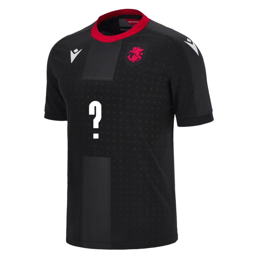 Hombre Camiseta Georgia Giorgi Gvasalia #0 Negro 2ª Equipación 24-26 La Camisa