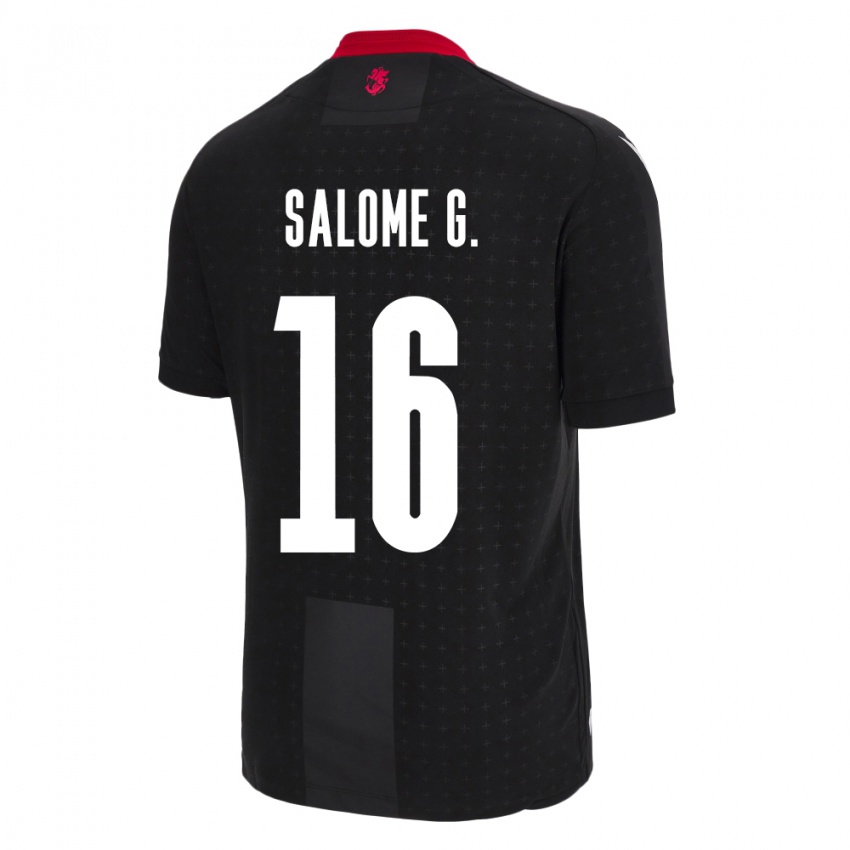 Hombre Camiseta Georgia Salome Gasviani #16 Negro 2ª Equipación 24-26 La Camisa