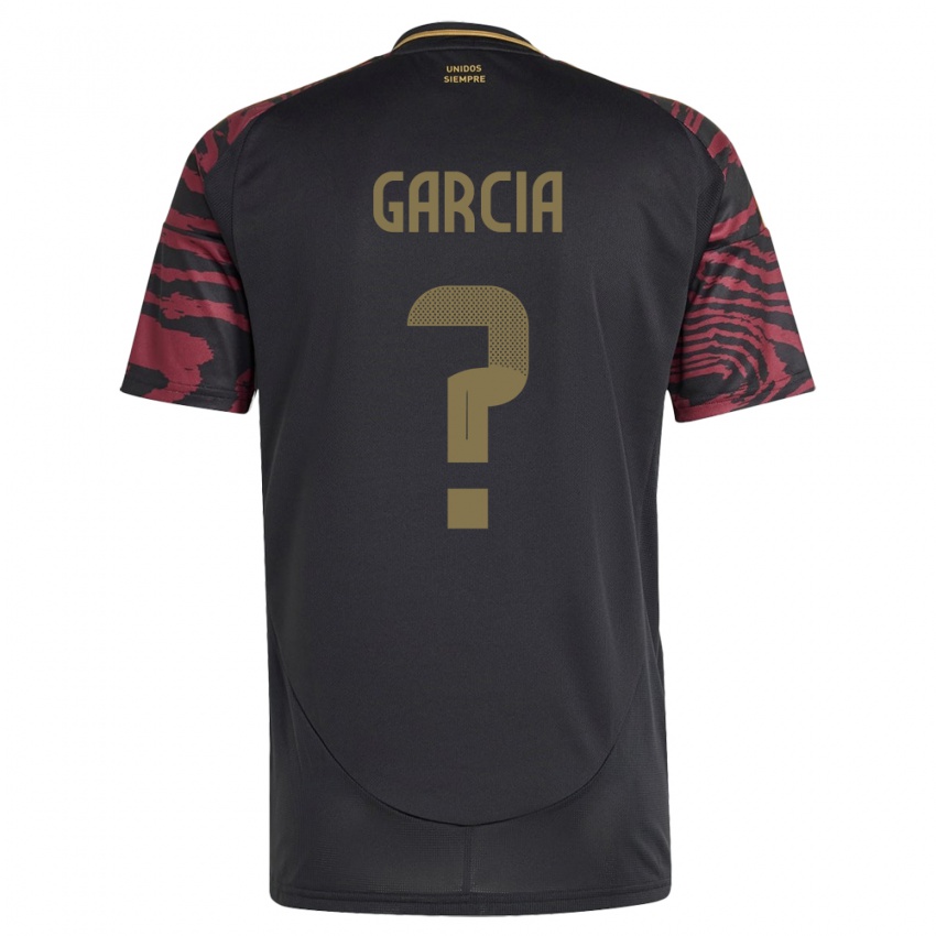 Hombre Camiseta Perú Gian García #0 Negro 2ª Equipación 24-26 La Camisa