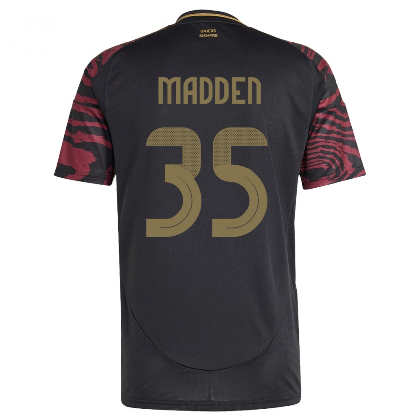 Hombre Camiseta Perú Savannah Madden #35 Negro 2ª Equipación 24-26 La Camisa