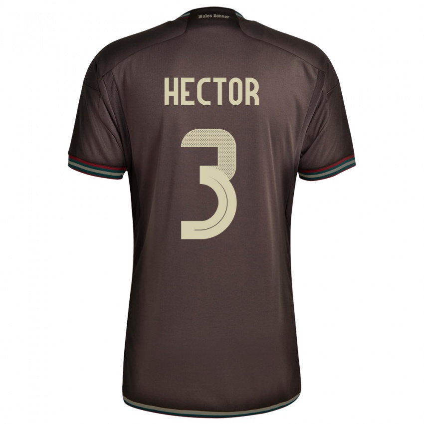 Hombre Camiseta Jamaica Michael Hector #3 Marrón Noche 2ª Equipación 24-26 La Camisa