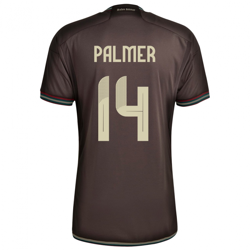 Hombre Camiseta Jamaica Kasey Palmer #14 Marrón Noche 2ª Equipación 24-26 La Camisa