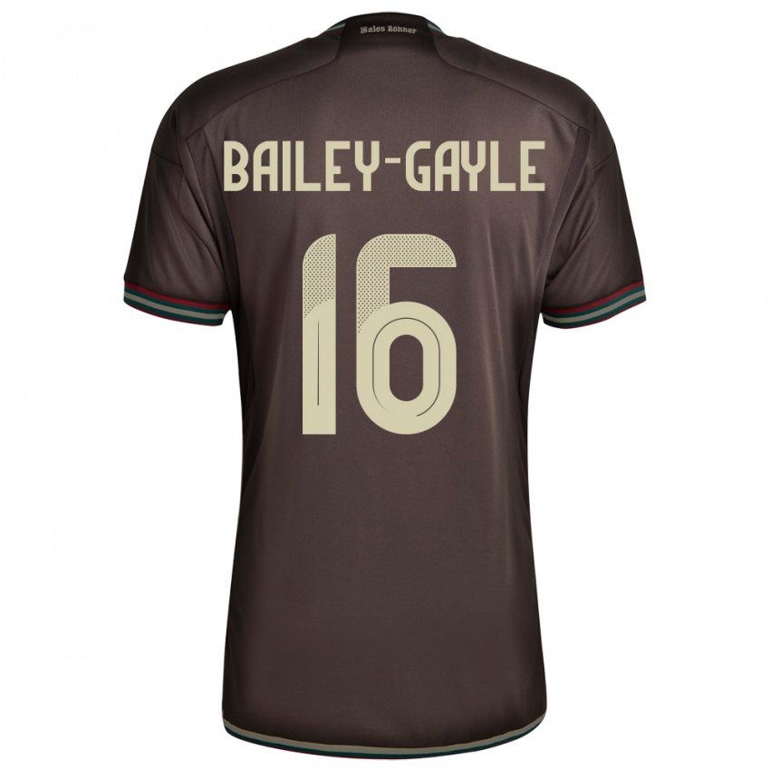 Hombre Camiseta Jamaica Paige Bailey-Gayle #16 Marrón Noche 2ª Equipación 24-26 La Camisa