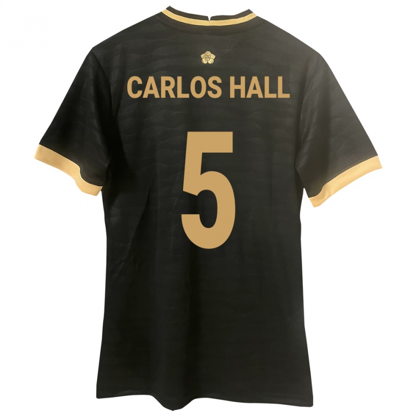 Hombre Camiseta Panamá Juan Carlos Hall #5 Negro 2ª Equipación 24-26 La Camisa