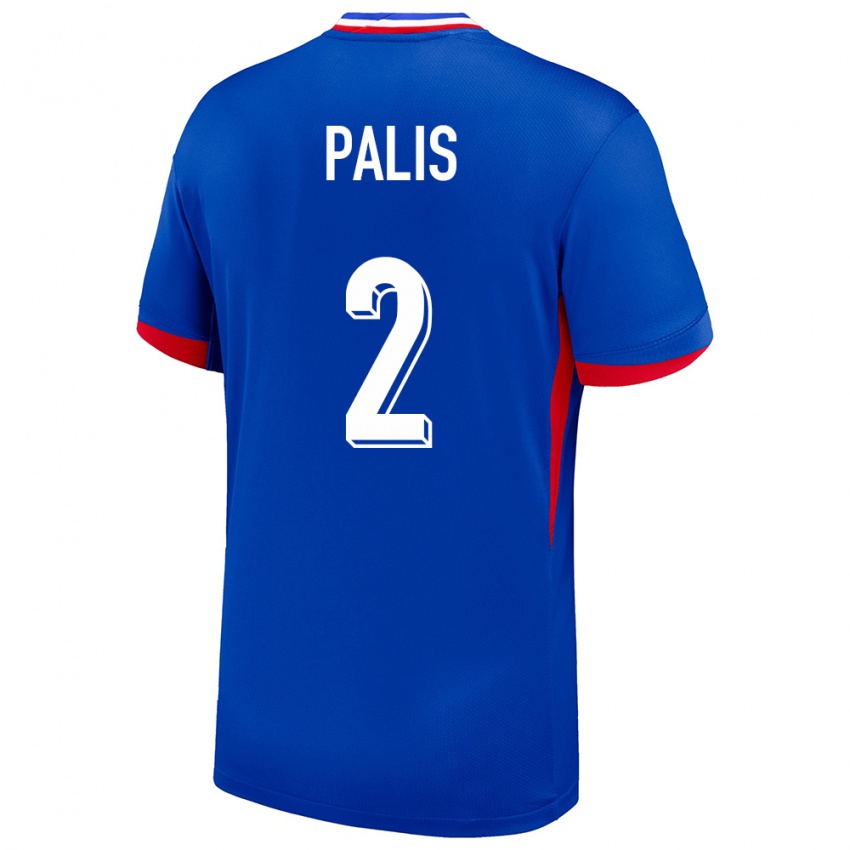 Mujer Camiseta Francia Ella Palis #2 Azul 1ª Equipación 24-26 La Camisa