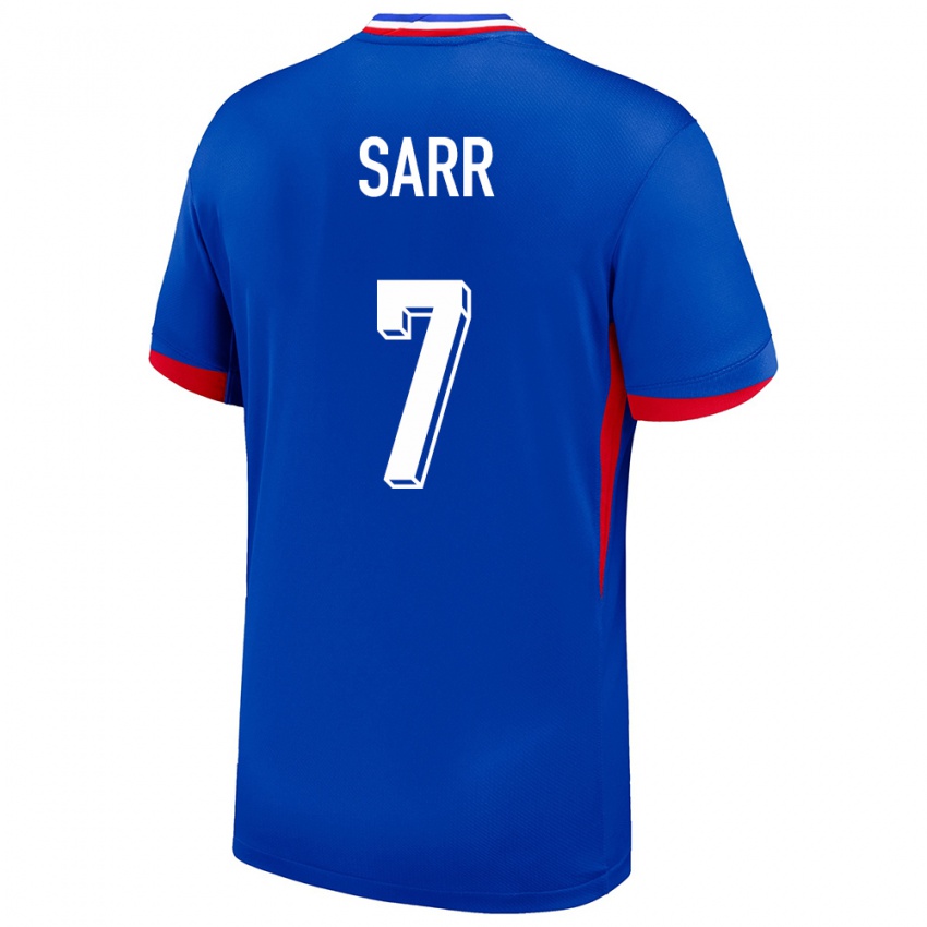 Mujer Camiseta Francia Ouleymata Sarr #7 Azul 1ª Equipación 24-26 La Camisa