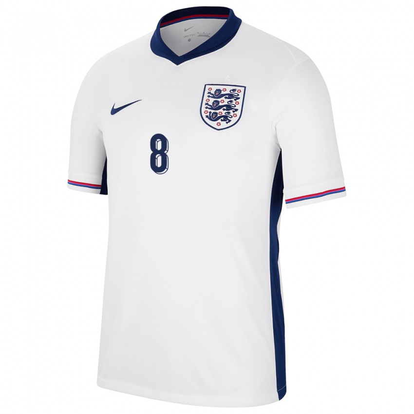 Mujer Camiseta Inglaterra Trent Alexander-Arnold #8 Blanco 1ª Equipación 24-26 La Camisa
