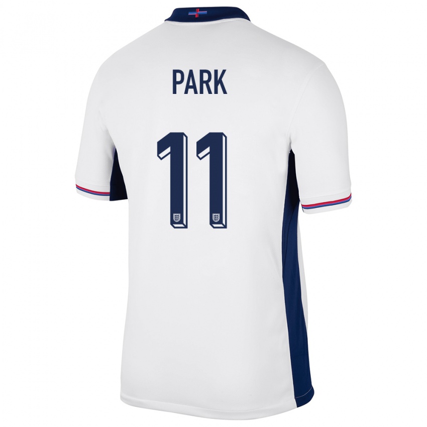 Mujer Camiseta Inglaterra Jess Park #11 Blanco 1ª Equipación 24-26 La Camisa