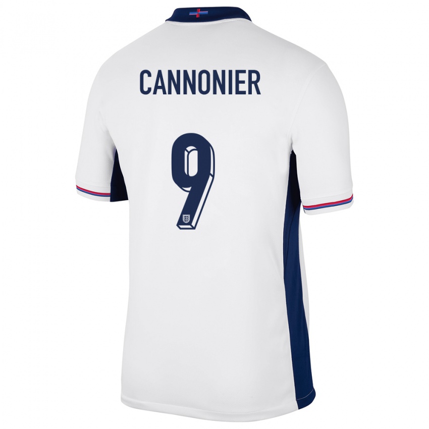 Mujer Camiseta Inglaterra Oakley Cannonier #9 Blanco 1ª Equipación 24-26 La Camisa