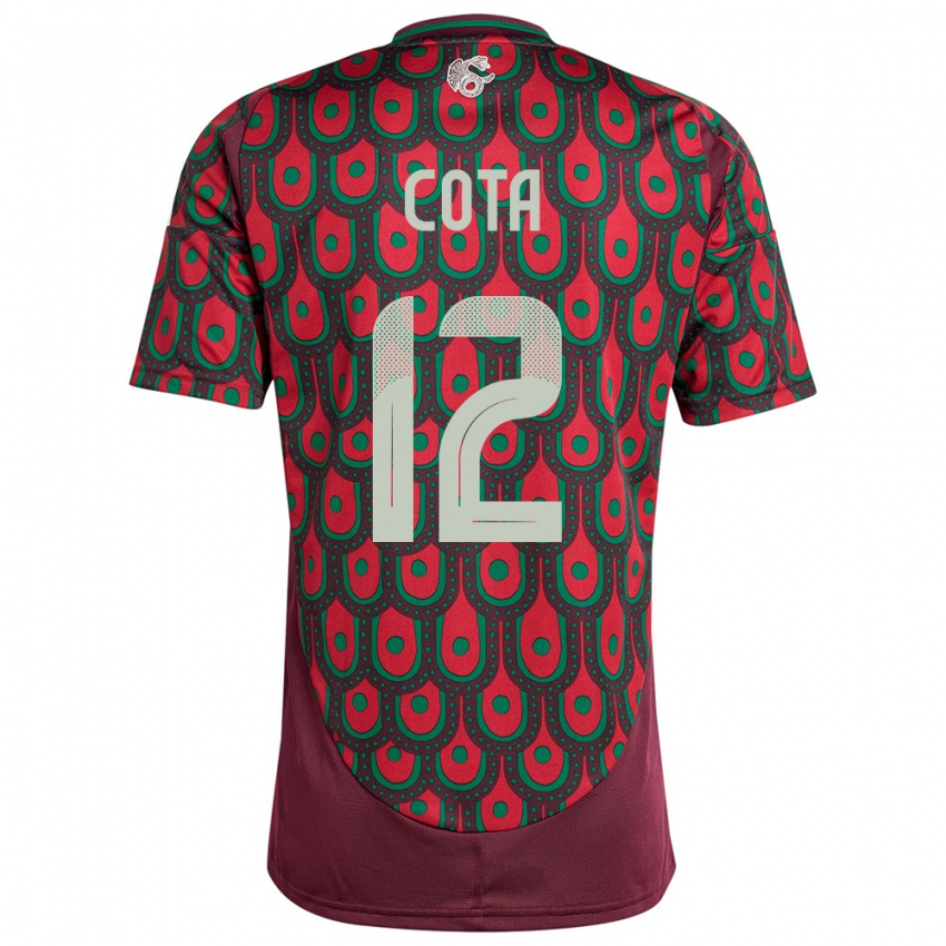 Mujer Camiseta México Rodolfo Cota #12 Granate 1ª Equipación 24-26 La Camisa