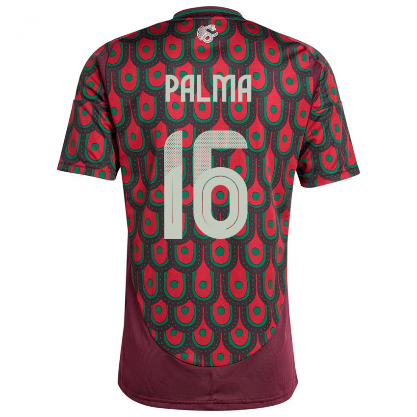 Mujer Camiseta México Rafael Palma #16 Granate 1ª Equipación 24-26 La Camisa