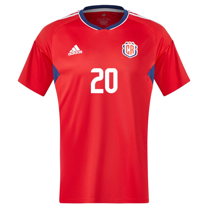 Mujer Camiseta Costa Rica Enyel Escoe #20 Rojo 1ª Equipación 24-26 La Camisa