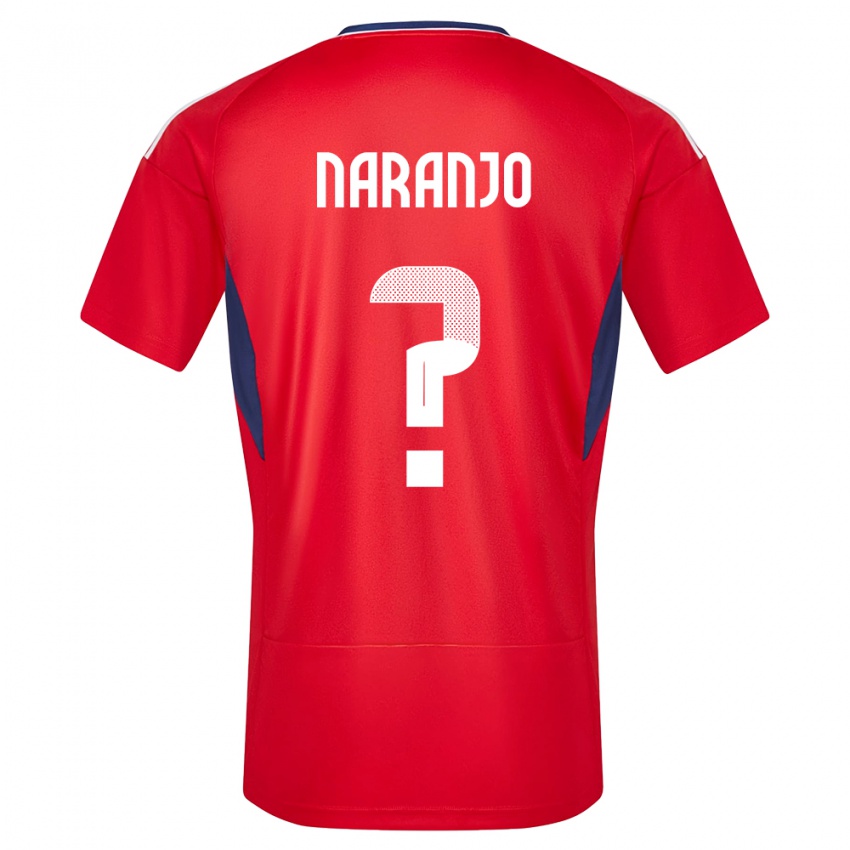 Mujer Camiseta Costa Rica Andry Naranjo #0 Rojo 1ª Equipación 24-26 La Camisa