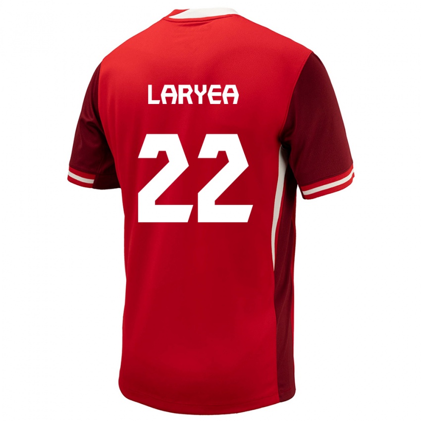 Mujer Camiseta Canadá Richie Laryea #22 Rojo 1ª Equipación 24-26 La Camisa