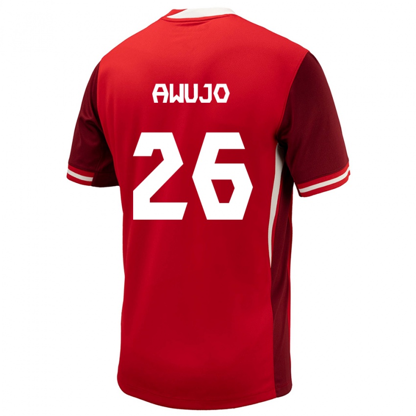 Mujer Camiseta Canadá Simi Awujo #26 Rojo 1ª Equipación 24-26 La Camisa