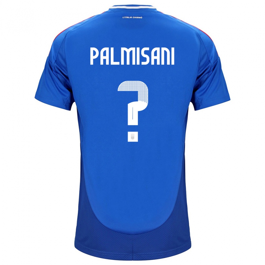 Mujer Camiseta Italia Lorenzo Palmisani #0 Azul 1ª Equipación 24-26 La Camisa