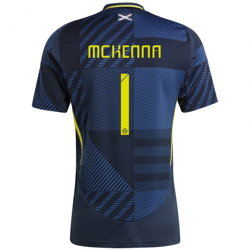 Mujer Camiseta Escocia Callan Mckenna #1 Azul Oscuro 1ª Equipación 24-26 La Camisa