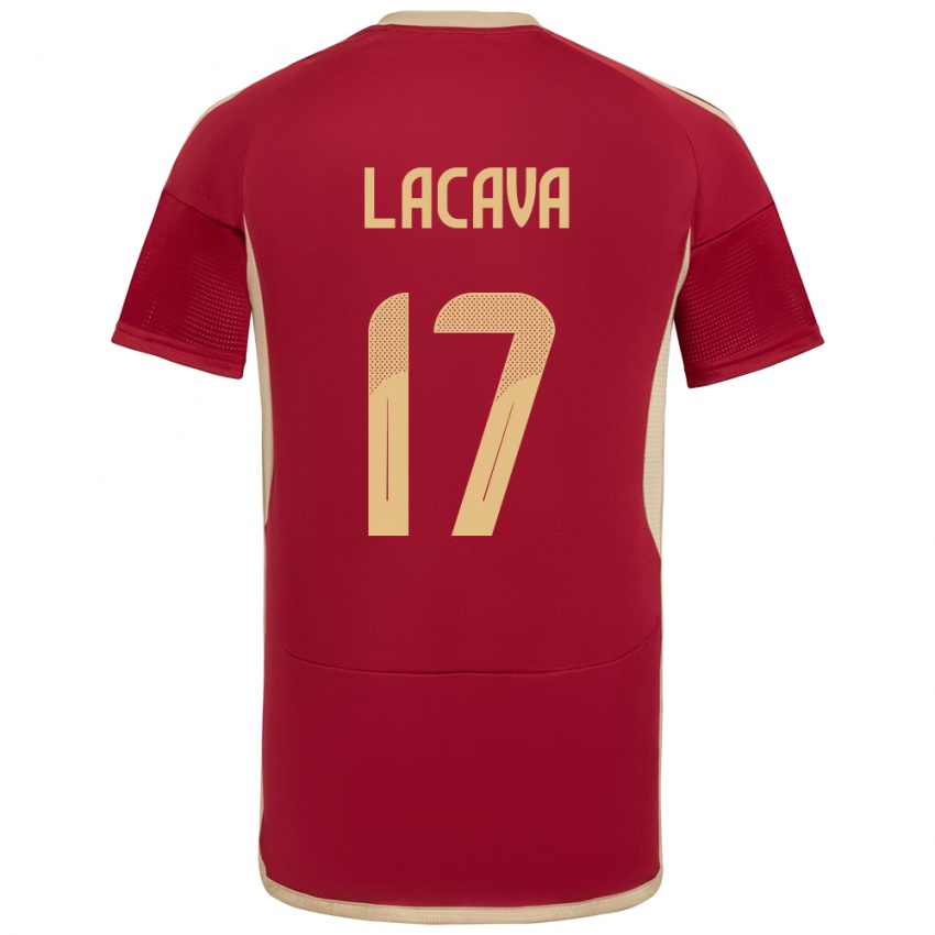 Mujer Camiseta Venezuela Matías Lacava #17 Borgoña 1ª Equipación 24-26 La Camisa