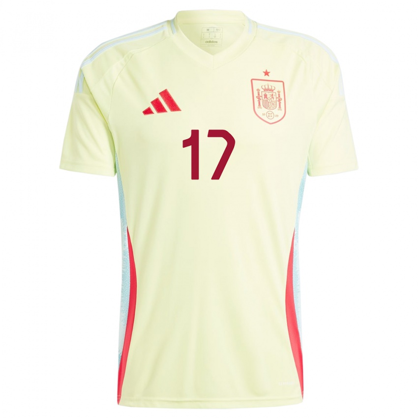 Mujer Camiseta España Lucia Garcia #17 Amarillo 2ª Equipación 24-26 La Camisa