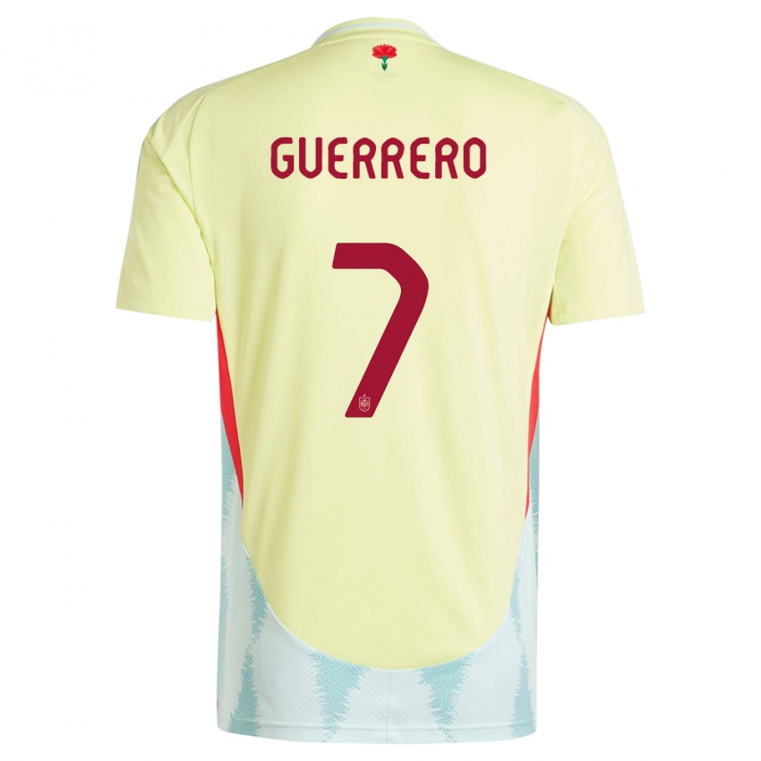 Mujer Camiseta España Irene Guerrero #7 Amarillo 2ª Equipación 24-26 La Camisa