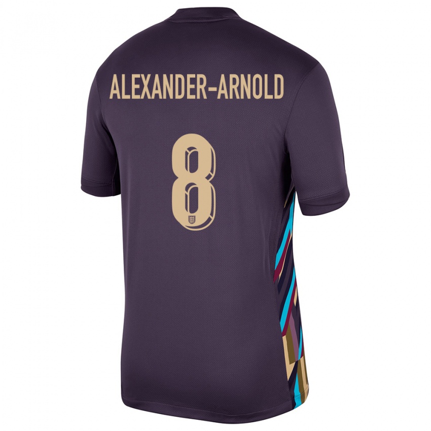 Mujer Camiseta Inglaterra Trent Alexander-Arnold #8 Pasa Oscura 2ª Equipación 24-26 La Camisa