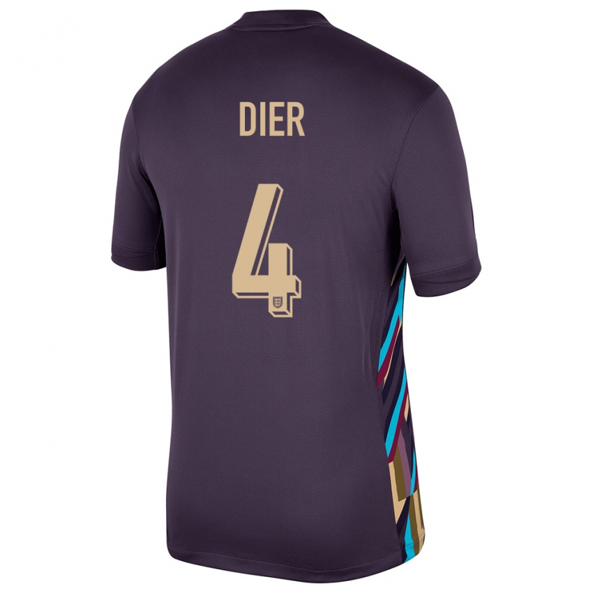 Mujer Camiseta Inglaterra Eric Dier #4 Pasa Oscura 2ª Equipación 24-26 La Camisa