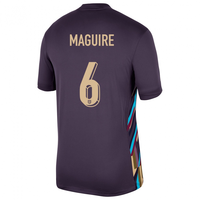 Mujer Camiseta Inglaterra Harry Maguire #6 Pasa Oscura 2ª Equipación 24-26 La Camisa