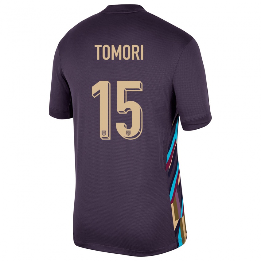 Mujer Camiseta Inglaterra Fikayo Tomori #15 Pasa Oscura 2ª Equipación 24-26 La Camisa