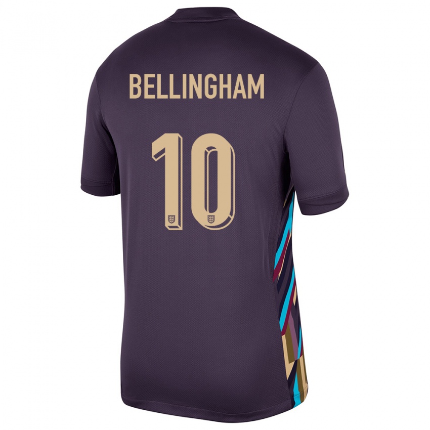 Mujer Camiseta Inglaterra Jude Bellingham #10 Pasa Oscura 2ª Equipación 24-26 La Camisa