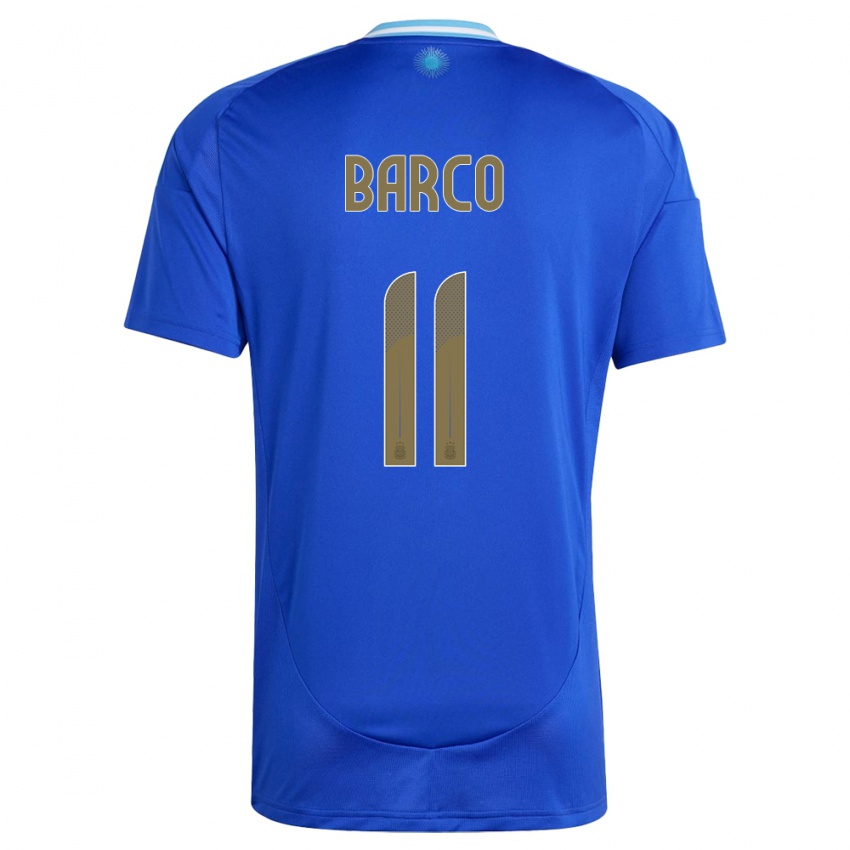 Mujer Camiseta Argentina Ezequiel Barco #11 Azul 2ª Equipación 24-26 La Camisa