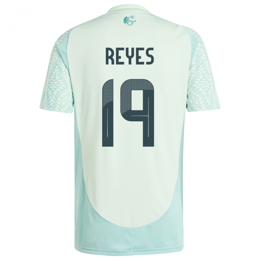 Mujer Camiseta México Israel Reyes #19 Lino Verde 2ª Equipación 24-26 La Camisa