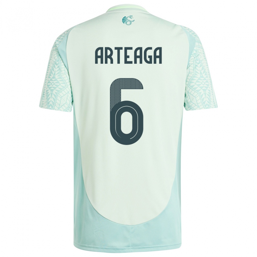 Mujer Camiseta México Gerardo Arteaga #6 Lino Verde 2ª Equipación 24-26 La Camisa