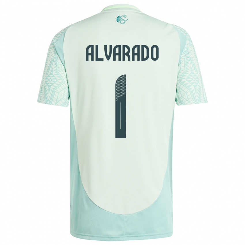 Mujer Camiseta México Emily Alvarado #1 Lino Verde 2ª Equipación 24-26 La Camisa