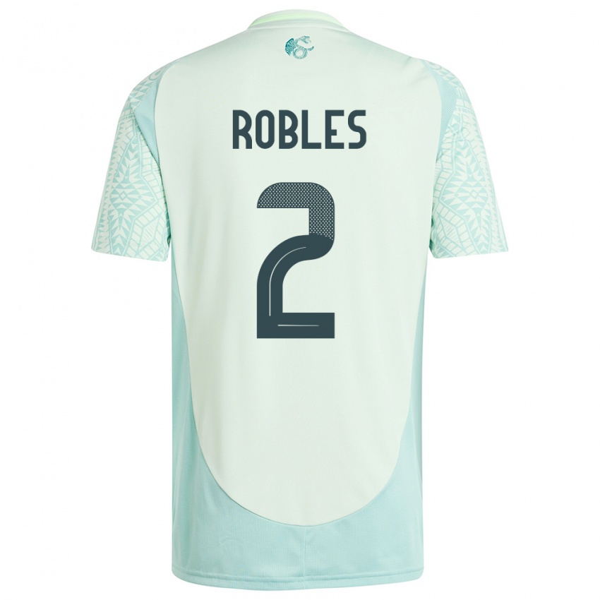 Mujer Camiseta México Kenti Robles #2 Lino Verde 2ª Equipación 24-26 La Camisa