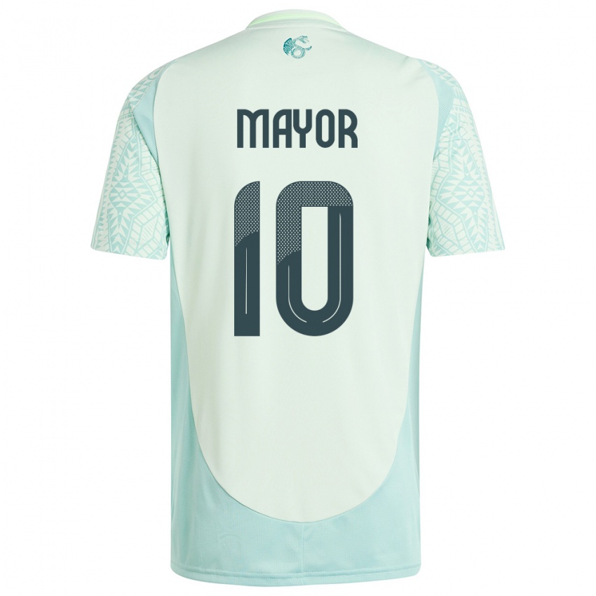 Mujer Camiseta México Stephany Mayor #10 Lino Verde 2ª Equipación 24-26 La Camisa