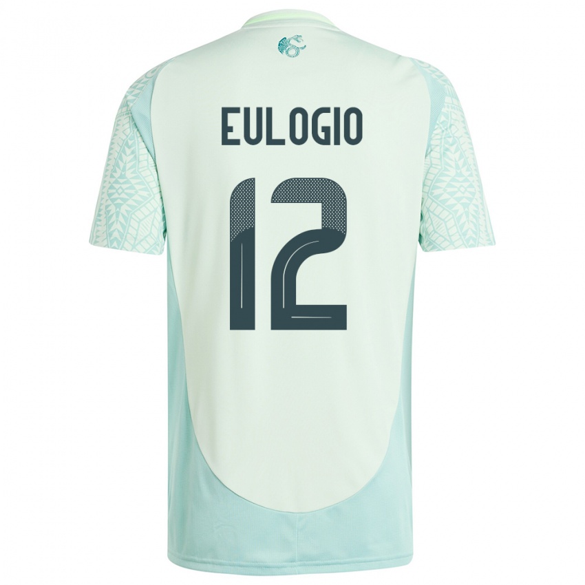 Mujer Camiseta México Jose Eulogio #12 Lino Verde 2ª Equipación 24-26 La Camisa