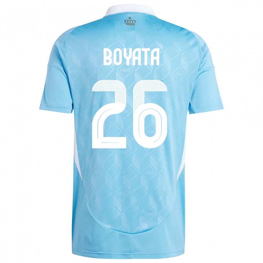 Mujer Camiseta Bélgica Dedryck Boyata #26 Azul 2ª Equipación 24-26 La Camisa