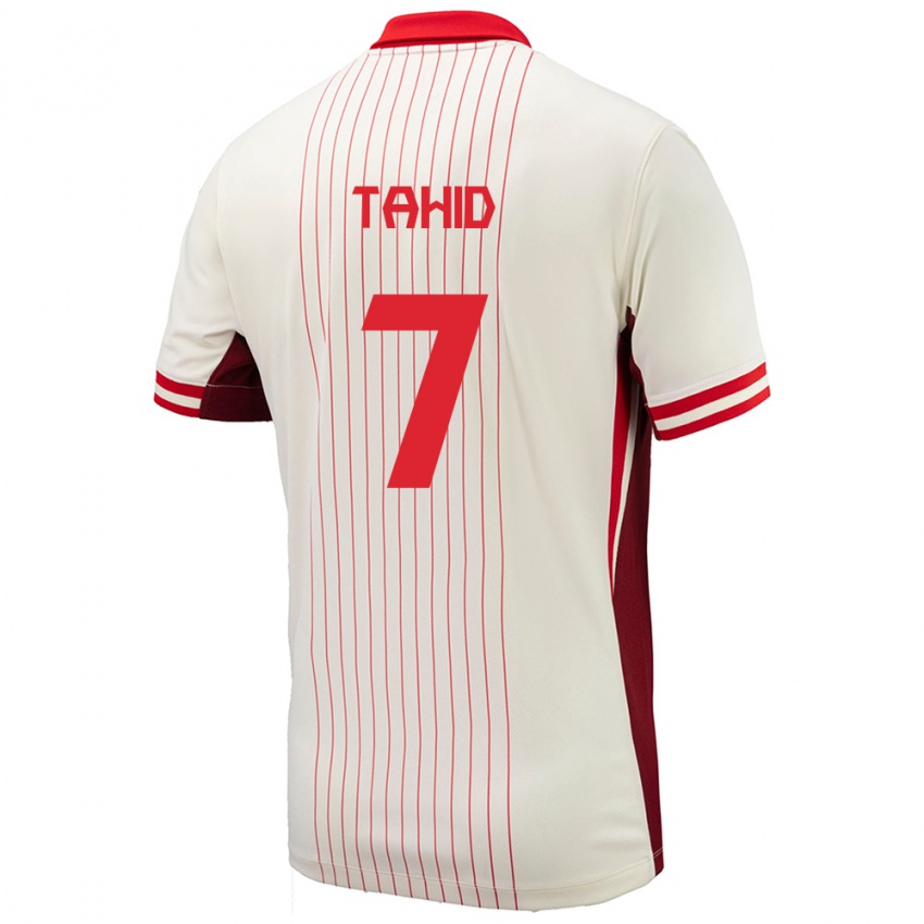 Mujer Camiseta Canadá Taryck Tahid #7 Blanco 2ª Equipación 24-26 La Camisa