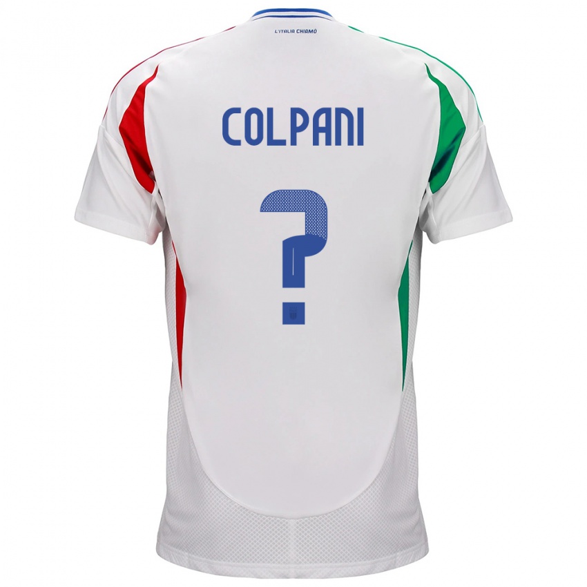 Mujer Camiseta Italia Andrea Colpani #0 Blanco 2ª Equipación 24-26 La Camisa