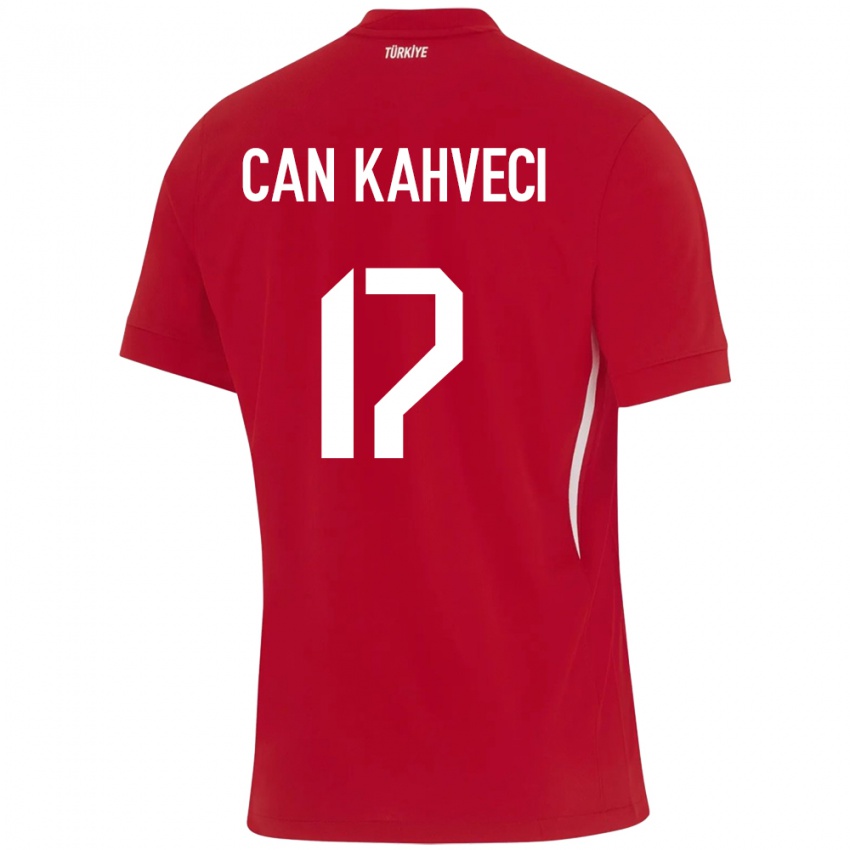 Mujer Camiseta Turquía İrfan Can Kahveci #17 Rojo 2ª Equipación 24-26 La Camisa