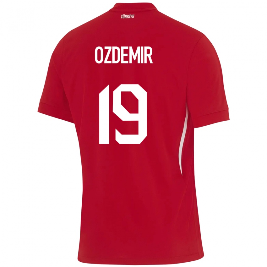 Mujer Camiseta Turquía Halil Özdemir #19 Rojo 2ª Equipación 24-26 La Camisa