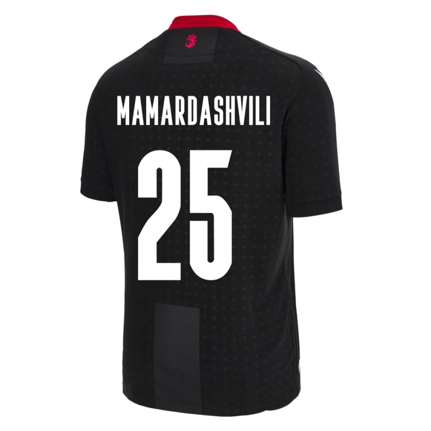 Mujer Camiseta Georgia Giorgi Mamardashvili #25 Negro 2ª Equipación 24-26 La Camisa