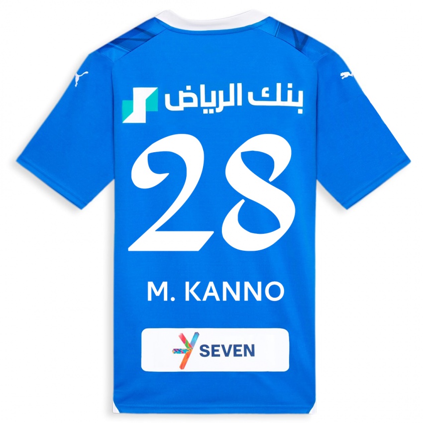 Niño Camiseta Mohamed Kanno #28 Azul 1ª Equipación 2023/24 La Camisa