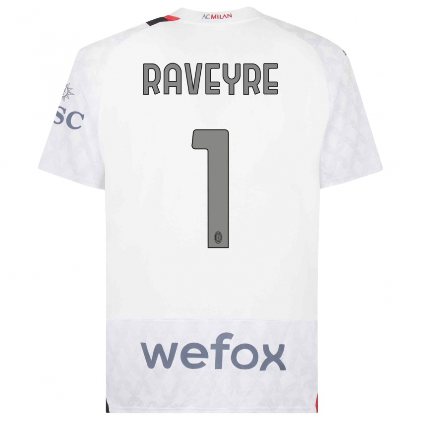 Niño Camiseta Noah Raveyre #1 Blanco 2ª Equipación 2023/24 La Camisa