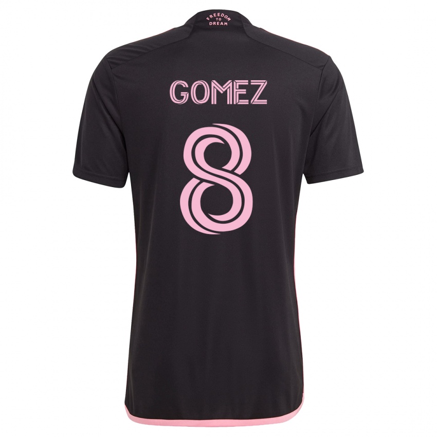 Niño Camiseta Diego Gómez #8 Negro 2ª Equipación 2023/24 La Camisa